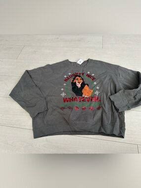 Disney Lion King Scar "Naughty nice whatever" sweater